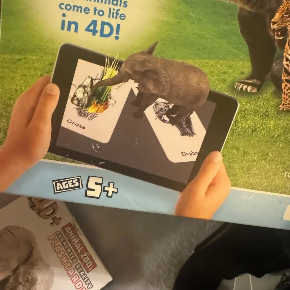 ETVRARZOO 4D+ Utopia 360 VR‎ Headset & Animal Zoo Augmented Reality Cards